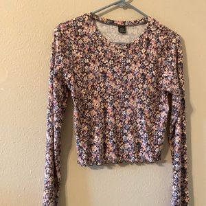 Long sleeve floral blouse